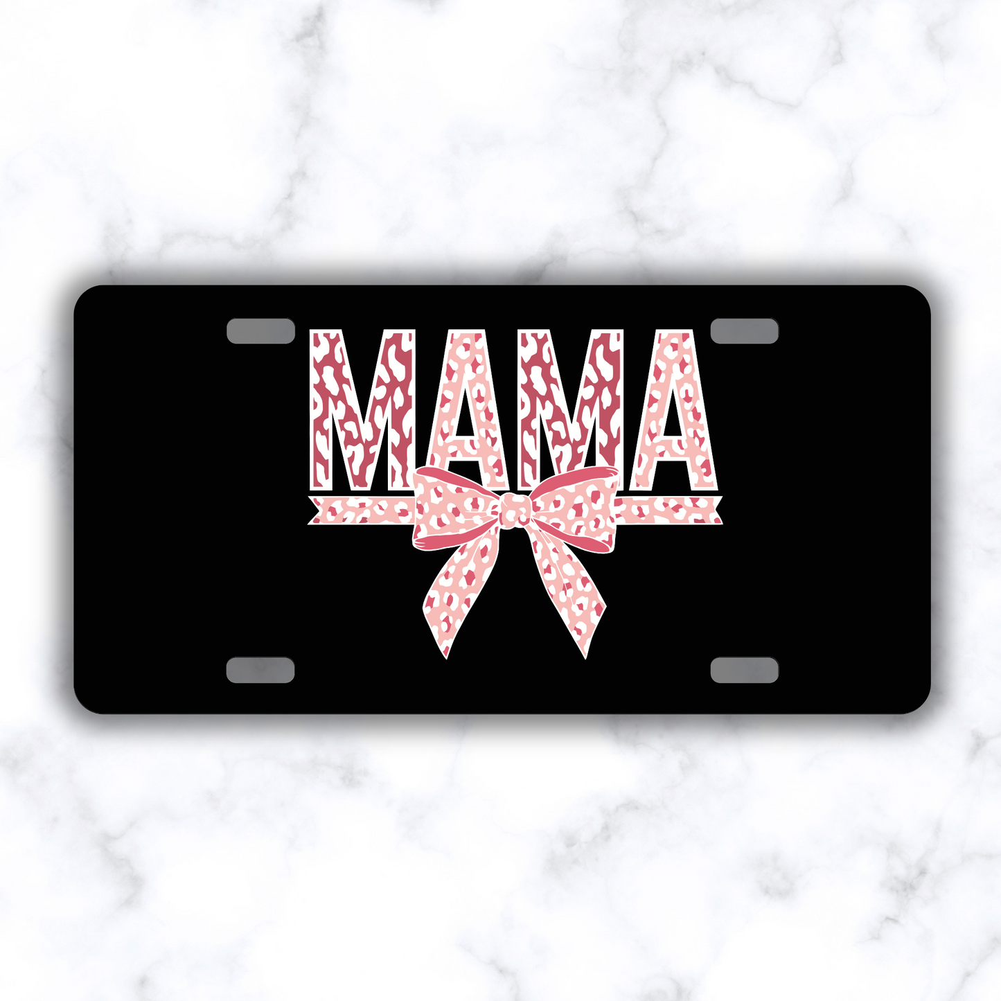 Girly mom car tags