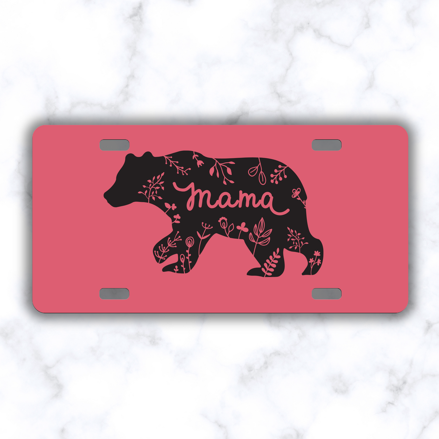 Girly mom car tags