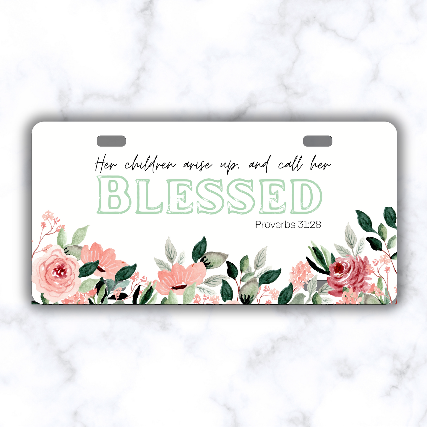 Girly mom car tags